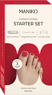 Starterset UV Gel Nagelfolien Pediküre Flirt Alert  Maniko