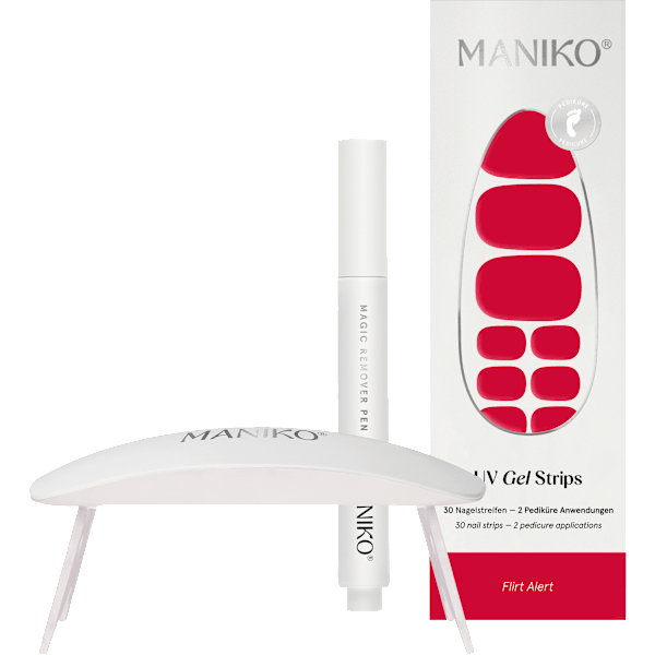 Starterset UV Gel Nagelfolien Pediküre Flirt Alert  Maniko