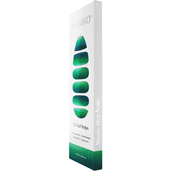 UV Gel Nagelfolien Arctic Aurora Maniko