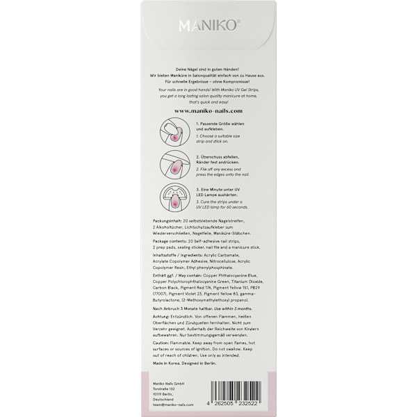 UV Gel Nagelfolien Cherry Blush Maniko
