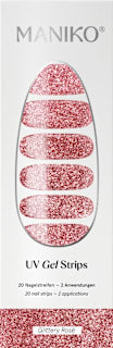 UV Gel Nagelfolien Glittery Rosé Maniko
