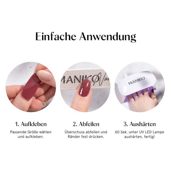 UV Gel Nagelfolien Leo Love Maniko