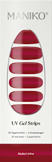 UV Gel Nagelfolien Mulled Wine Maniko