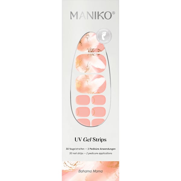 UV Gel Nagelfolien Pediküre Bahama Mama Maniko