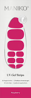 UV Gel Nagelfolien Pediküre Raspberry Maniko