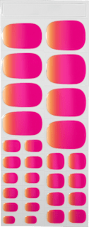 UV Gel Nagelfolien Pediküre Sunset Heat Maniko