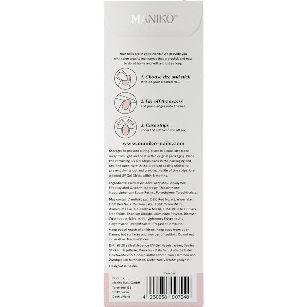 UV Gel Nagelfolien Powder Maniko