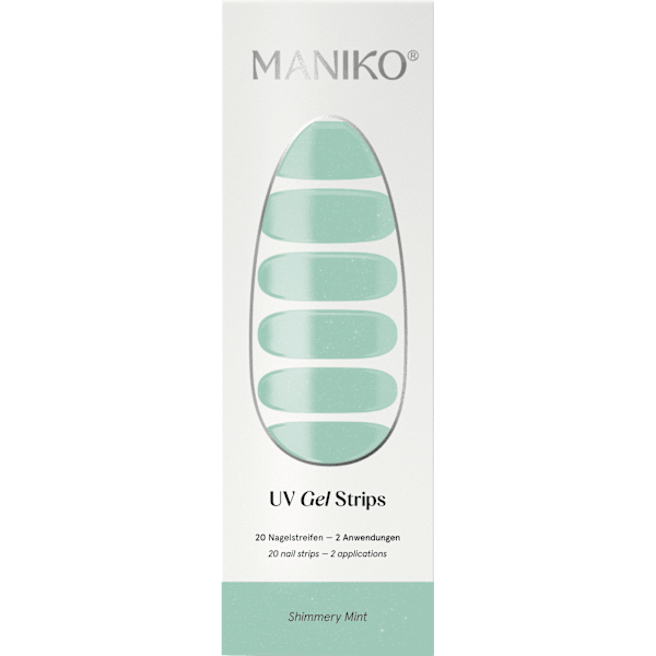 UV Gel Nagelfolien Shimmery Mint Maniko