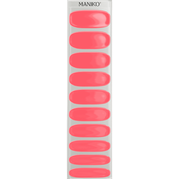 UV Gel Nagelfolien Vivid Coral Maniko