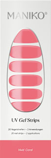 UV Gel Nagelfolien Vivid Coral Maniko