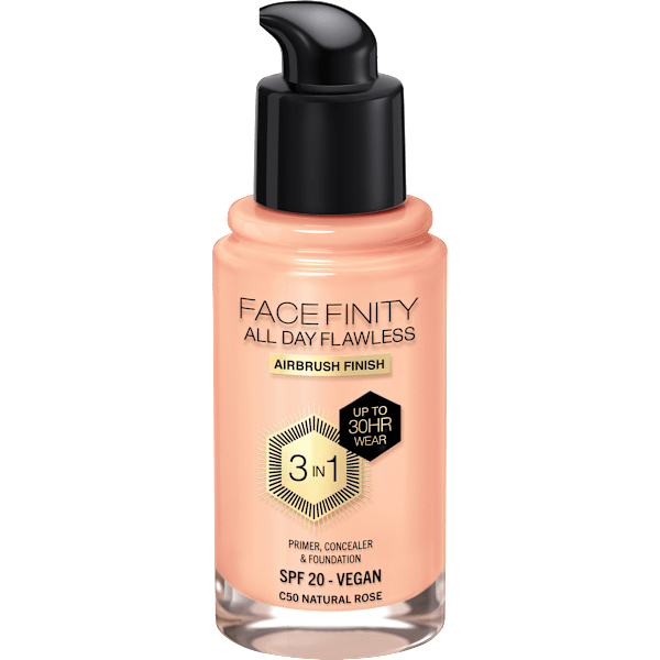 Foundation Facefinity All Day Flawless LSF 20, 50 Natural Rose MAX FACTOR