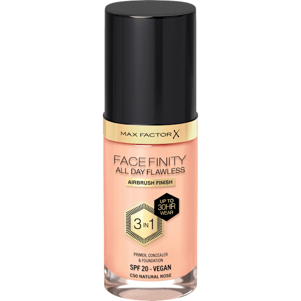 Foundation Facefinity All Day Flawless LSF 20, 50 Natural Rose MAX FACTOR