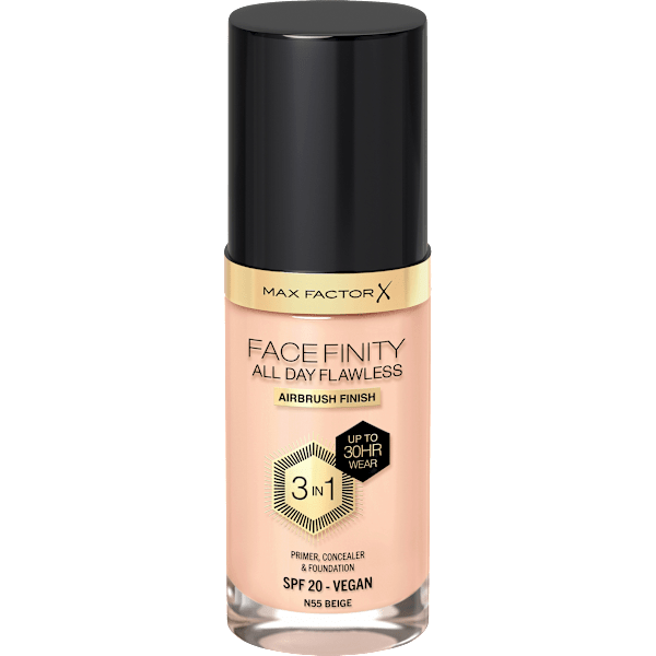 Foundation Facefinity All Day Flawless LSF 20, 55 Beige MAX FACTOR