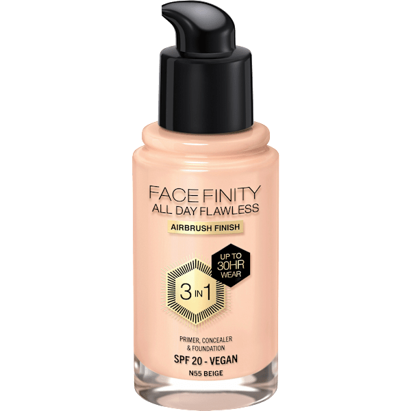 Foundation Facefinity All Day Flawless LSF 20, 55 Beige MAX FACTOR
