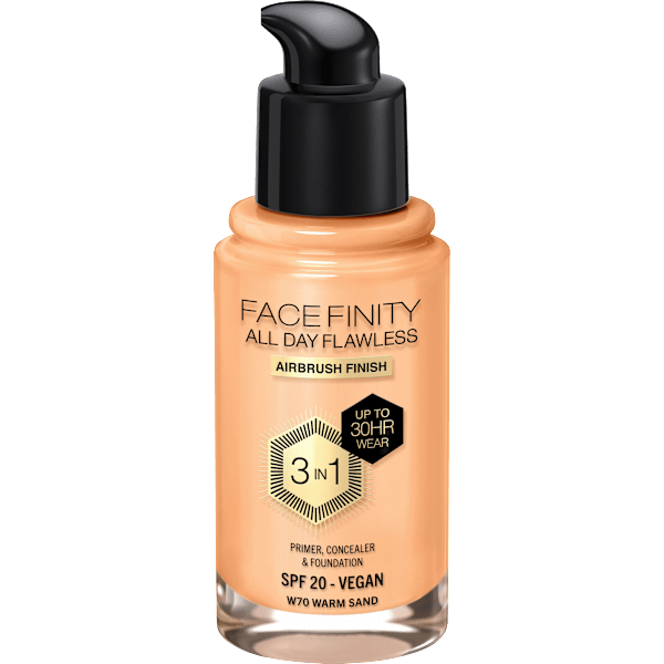 Foundation Facefinity All Day Flawless LSF 20, 70 Warm Sand MAX FACTOR