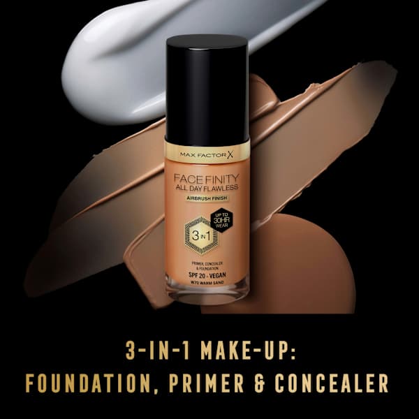Foundation Facefinity All Day Flawless LSF 20, 70 Warm Sand MAX FACTOR