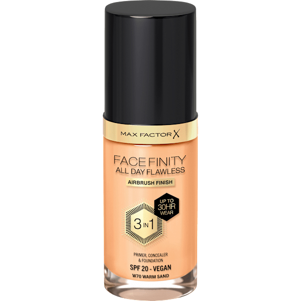 Foundation Facefinity All Day Flawless LSF 20, 70 Warm Sand MAX FACTOR