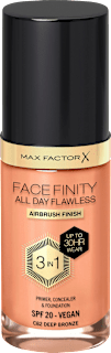 Foundation Facefinity All Day Flawless LSF 20, 82 Deep Bronze MAX FACTOR