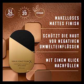 Foundation Facefinity Compact LSF 20, 008 Toffee nachfüllbar MAX FACTOR