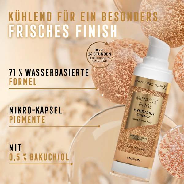 Foundation Miracle Pure Hydratint Essence 4 Light-Medium MAX FACTOR