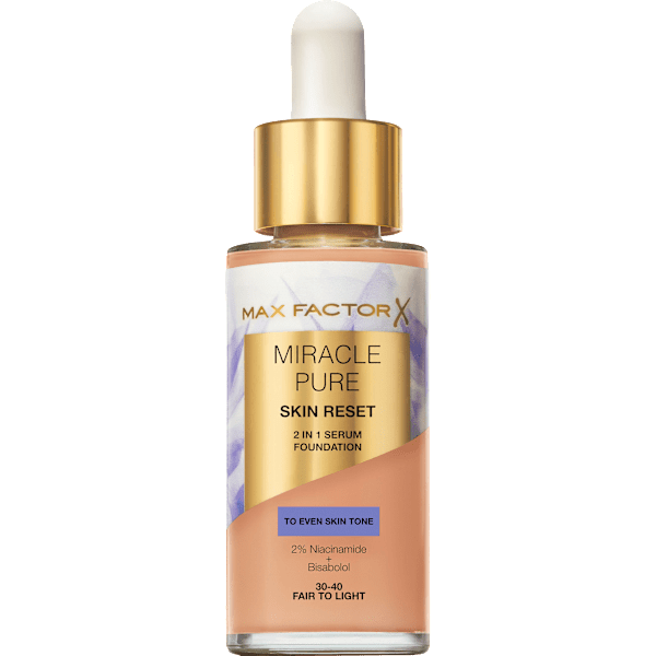 Foundation Miracle Pure Skin Reset 30-40 Fair To Light MAX FACTOR