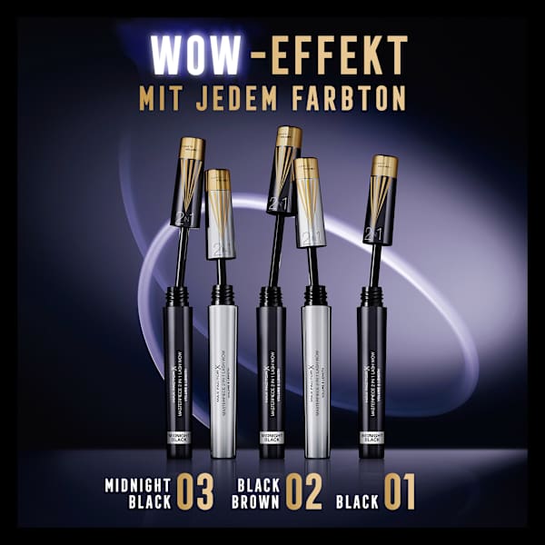 Mascara Masterpiece 2in1 Lash Wow 003 Midnight Black MAX FACTOR