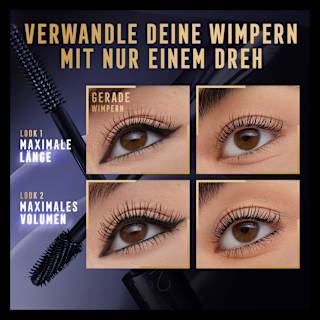 Mascara Masterpiece 2in1 Lash Wow 003 Midnight Black MAX FACTOR