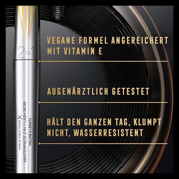 Mascara Masterpiece 2in1 Lash Wow 01 Black MAX FACTOR