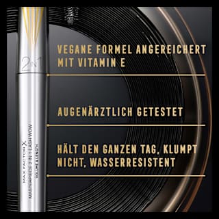 Mascara Masterpiece 2in1 Lash Wow 01 Black MAX FACTOR