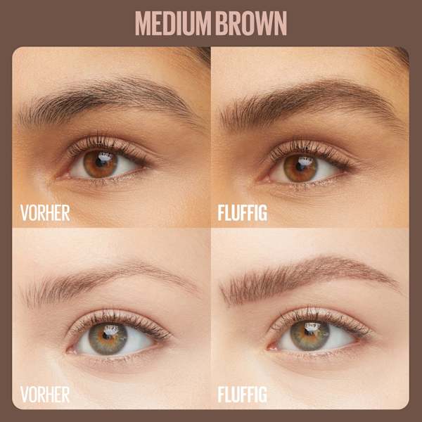 Augenbrauen Mousse Superfluff 257 Medium Brown MAYBELLINE NEW YORK