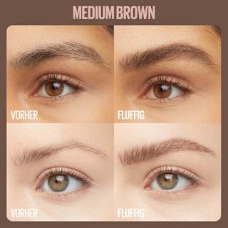 Augenbrauen Mousse Superfluff 257 Medium Brown MAYBELLINE NEW YORK