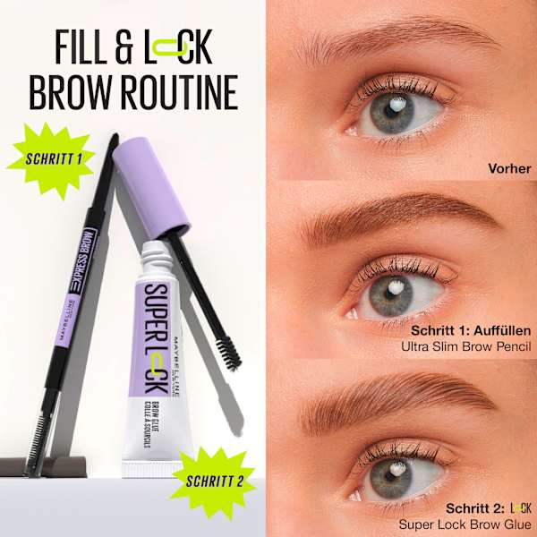 Augenbrauengel Super Lock Brow Glue 257 Medium Brown MAYBELLINE NEW YORK
