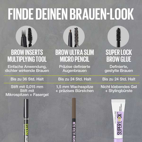 Augenbrauenstift Brow Inserts 01 Blonde MAYBELLINE NEW YORK