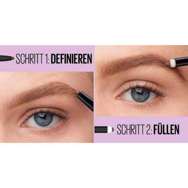 Augenbrauenstift Express Satin Duo 02 Medium Brown MAYBELLINE NEW YORK
