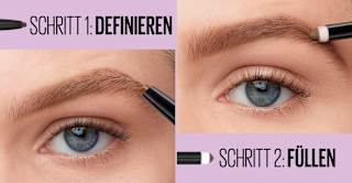 Augenbrauenstift Express Satin Duo 05 Black Brown MAYBELLINE NEW YORK