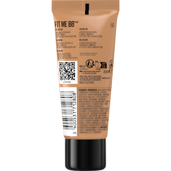 BB Cream Fit me Nude 50 MAYBELLINE NEW YORK