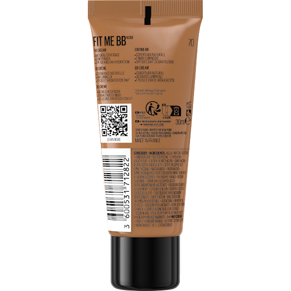 BB Cream Fit me Nude 70, LSF 50 MAYBELLINE NEW YORK
