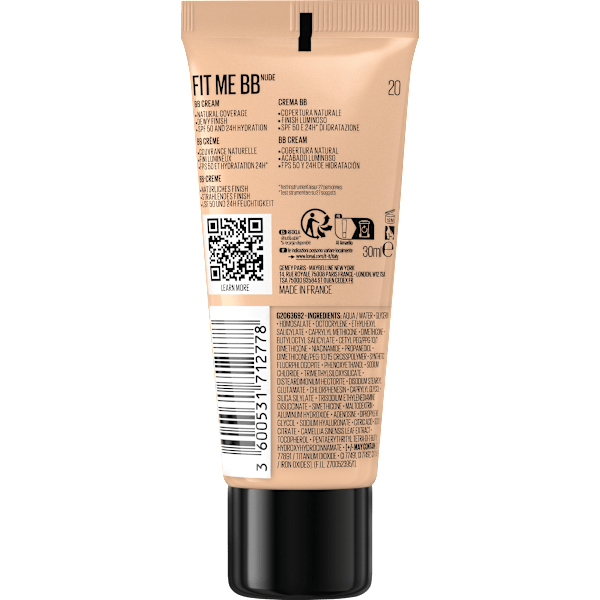 BB Cream Fit me Nude  MAYBELLINE NEW YORK