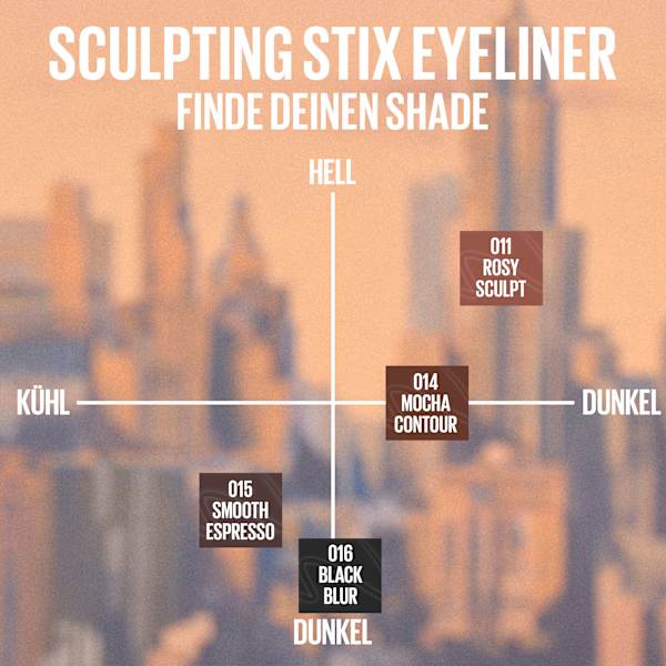 Eyeliner 2in1 Sculpting Stix 16 Black Blur MAYBELLINE NEW YORK