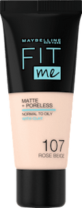 Foundation Fit Me Matte 107 Rose Beige MAYBELLINE NEW YORK