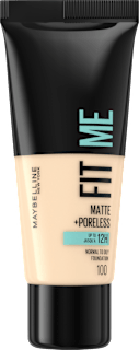 Foundation Fit Me Matte & Poreless 100 Warm Ivory MAYBELLINE NEW YORK