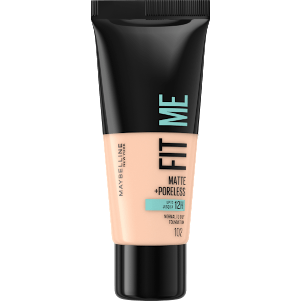 Foundation Fit Me Matte & Poreless 102 Fair Ivory MAYBELLINE NEW YORK