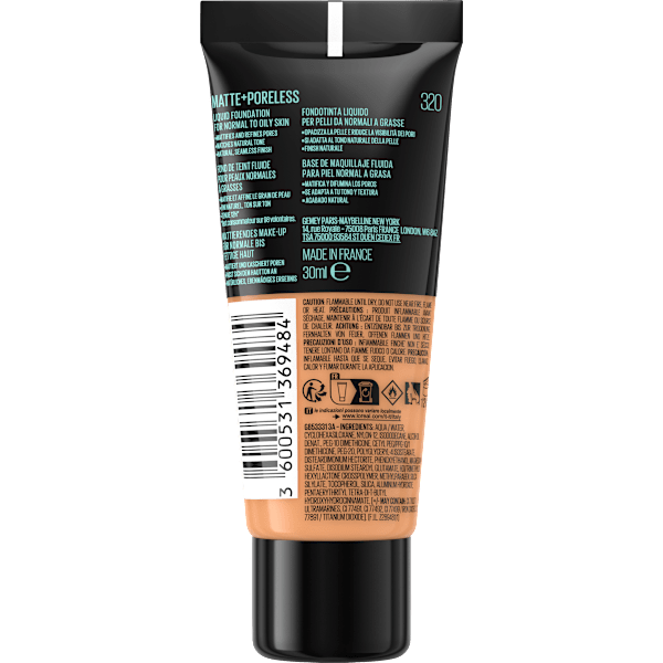 Foundation Fit Me Matte & Poreless 320 Natural Tan MAYBELLINE NEW YORK