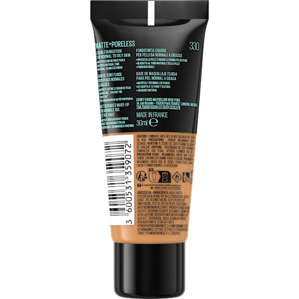 Foundation Fit Me Matte & Poreless 330 Toffee MAYBELLINE NEW YORK