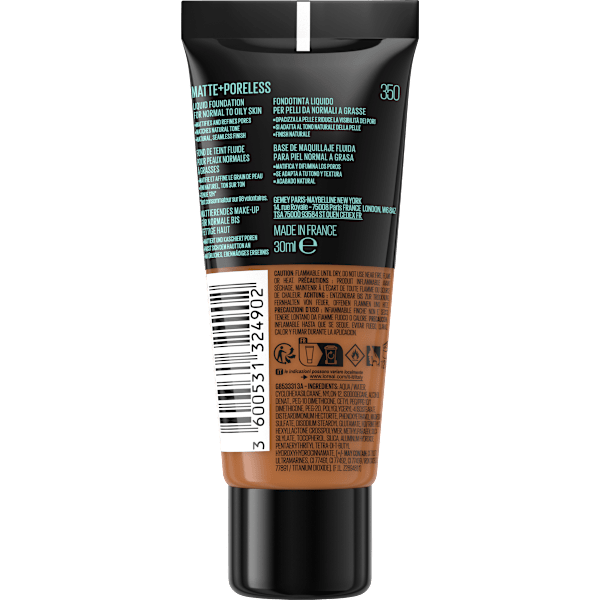 Foundation Fit Me Matte & Poreless 350 Caramel MAYBELLINE NEW YORK