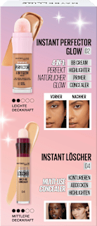 Geschenkset 4-in-1 Instant Perfector Glow 02 Medium & Concealer Instant Anti-Age Löscher 04 Honey 2tlg MAYBELLINE NEW YORK