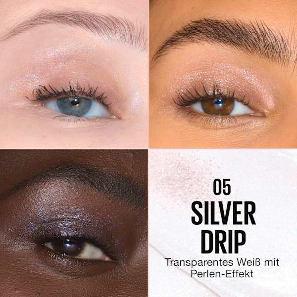 Lidschatten Chroma Liquid 05 Silver MAYBELLINE NEW YORK