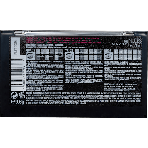 Lidschatten Palette Eyestudio 01 Nudes  MAYBELLINE NEW YORK