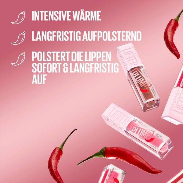 Lipgloss Lifter Plump 006 Hot Chili  MAYBELLINE NEW YORK