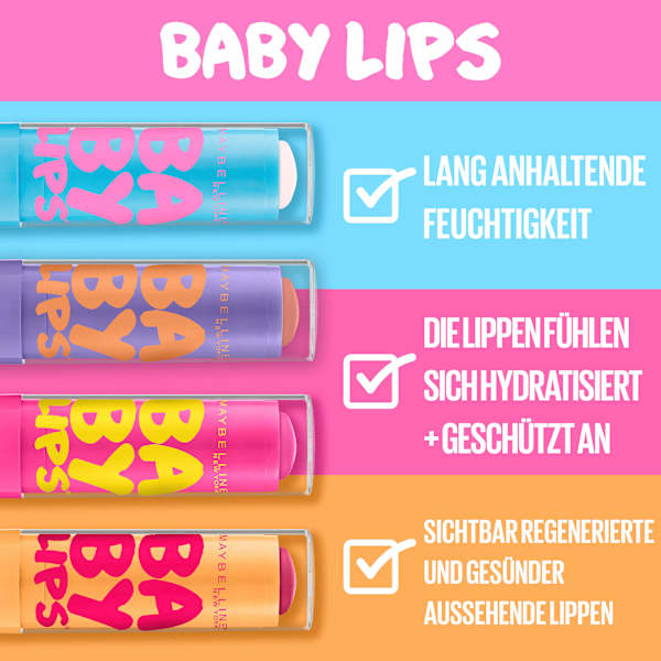 Lippenbalsam Babylips Pink Punch LSF 20 MAYBELLINE NEW YORK